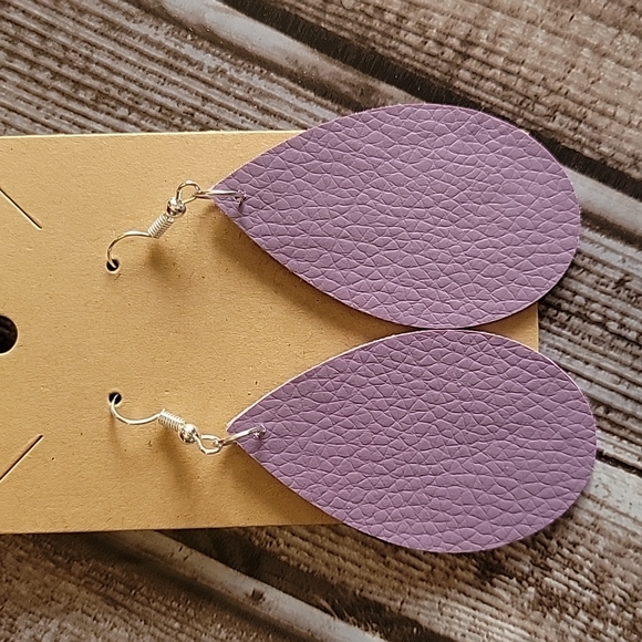 Handmade Faux Leather Earrings Bundle - Picture 7 of 14